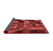 Thickness of Patterned Cranberry Red Rug, pat1685rd