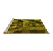 Sideview of Machine Washable Transitional Bakers Brown Rug, wshpat1685yw