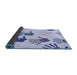 Thickness of Patterned Lavender Blue Rug, pat1686blu