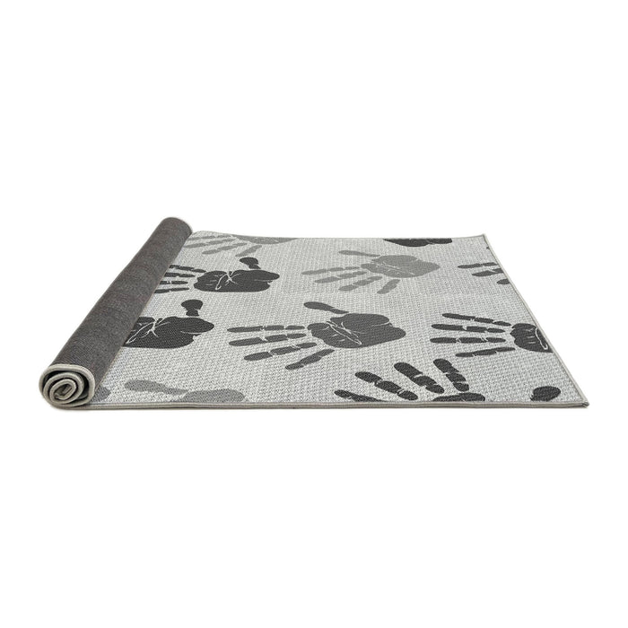 Thickness of Patterned Gray Rug, pat1686gry