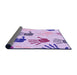 Thickness of Patterned Medium Orchid Purple Rug, pat1686pur