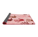 Thickness of Patterned Red Rug, pat1686rd