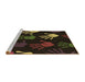 Sideview of Machine Washable Transitional Red Brown Rug, wshpat1687brn