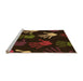 Sideview of Machine Washable Transitional Saddle Brown Rug, wshpat1687org