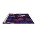 Sideview of Machine Washable Transitional Deep Purple Rug, wshpat1687pur