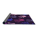 Thickness of Patterned Deep Purple Rug, pat1687pur