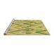 Sideview of Machine Washable Transitional Bold Yellow Rug, wshpat1689brn