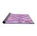 Thickness of Patterned Purple Rug, pat1689pur