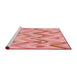 Sideview of Machine Washable Transitional Pastel Pink Rug, wshpat1689rd