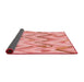 Thickness of Patterned Pastel Pink Rug, pat1689rd