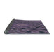 Thickness of Patterned Plum Purple Rug, pat169lblu