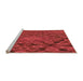 Sideview of Machine Washable Transitional Red Rug, wshpat169org