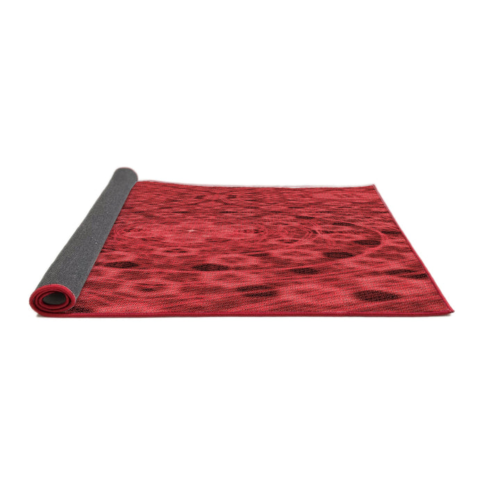 Thickness of Patterned Red Rug, pat169rd