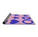 Thickness of Patterned Pastel Purple Pink Rug, pat1690pur