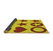 Thickness of Patterned Yellow Rug, pat1690yw