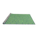 Sideview of Machine Washable Transitional Green Yellow Green Rug, wshpat1691lblu