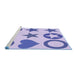 Sideview of Machine Washable Transitional Mauve Purple Rug, wshpat1692blu