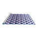 Sideview of Machine Washable Transitional Purple Haze Purple Rug, wshpat1695blu