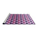 Sideview of Machine Washable Transitional Blossom Pink Rug, wshpat1695pur