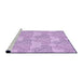 Sideview of Machine Washable Transitional Purple Rug, wshpat1696pur