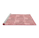 Sideview of Machine Washable Transitional Light Red Pink Rug, wshpat1696rd