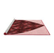 Sideview of Machine Washable Transitional Light Coral Pink Rug, wshpat1698rd