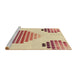 Sideview of Machine Washable Transitional Khaki Gold Rug, wshpat1699brn