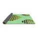 Thickness of Patterned Light Green Rug, pat1699grn