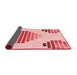 Thickness of Patterned Red Rug, pat1699rd