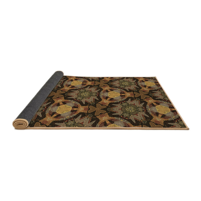 Thickness of Patterned Light Brown Rug, pat17brn