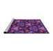 Sideview of Machine Washable Transitional Dark Orchid Purple Rug, wshpat17pur