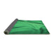 Thickness of Patterned Neon Green Rug, pat170grn