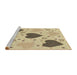 Sideview of Machine Washable Transitional Copper Brown Rug, wshpat1700brn