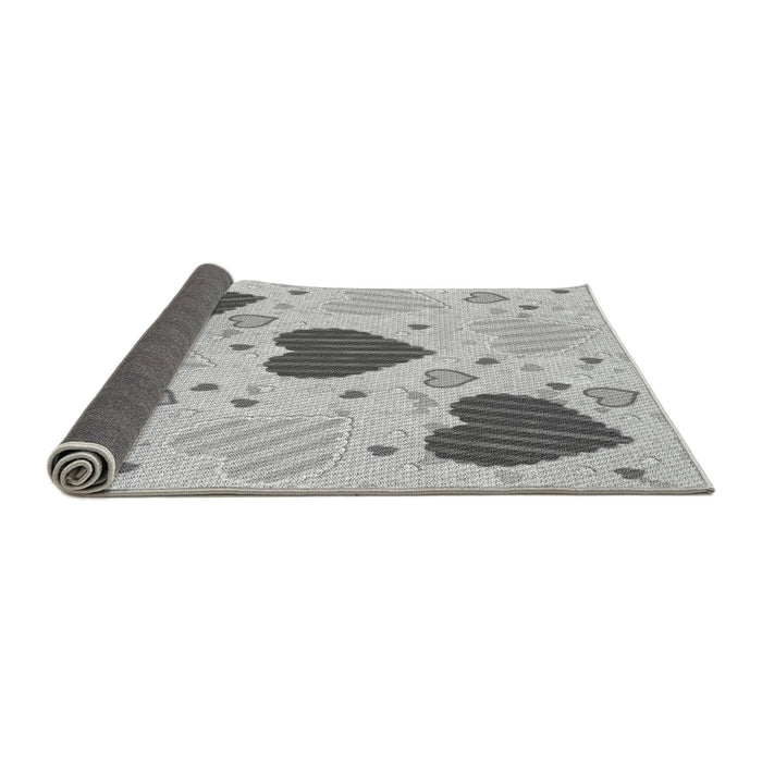 Thickness of Patterned Gray Rug, pat1700gry