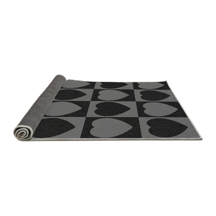 Thickness of Patterned Midnight Gray Rug, pat1701gry