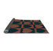 Thickness of Patterned Red Rug, pat1701lblu