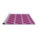 Sideview of Machine Washable Transitional Violet Purple Rug, wshpat1703pur