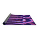 Thickness of Patterned Indigo Purple Rug, pat1704pur