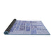 Thickness of Patterned Lavender Blue Rug, pat1705blu