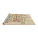 Sideview of Machine Washable Transitional Peru Brown Rug, wshpat1705brn