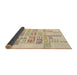 Thickness of Patterned Peru Brown Rug, pat1705brn