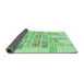 Thickness of Patterned Light Green Rug, pat1705grn