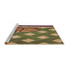 Sideview of Machine Washable Transitional Caramel Brown Rug, wshpat1706brn