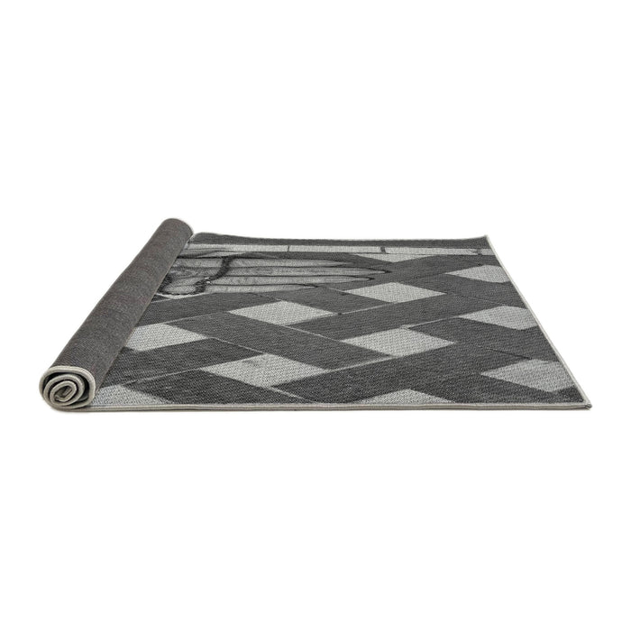 Thickness of Patterned Gray Rug, pat1706gry
