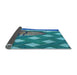 Thickness of Patterned Blue Rug, pat1706lblu