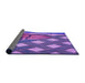 Thickness of Patterned Purple Mimosa Purple Rug, pat1706pur