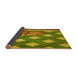 Thickness of Patterned Saddle Brown Rug, pat1706yw