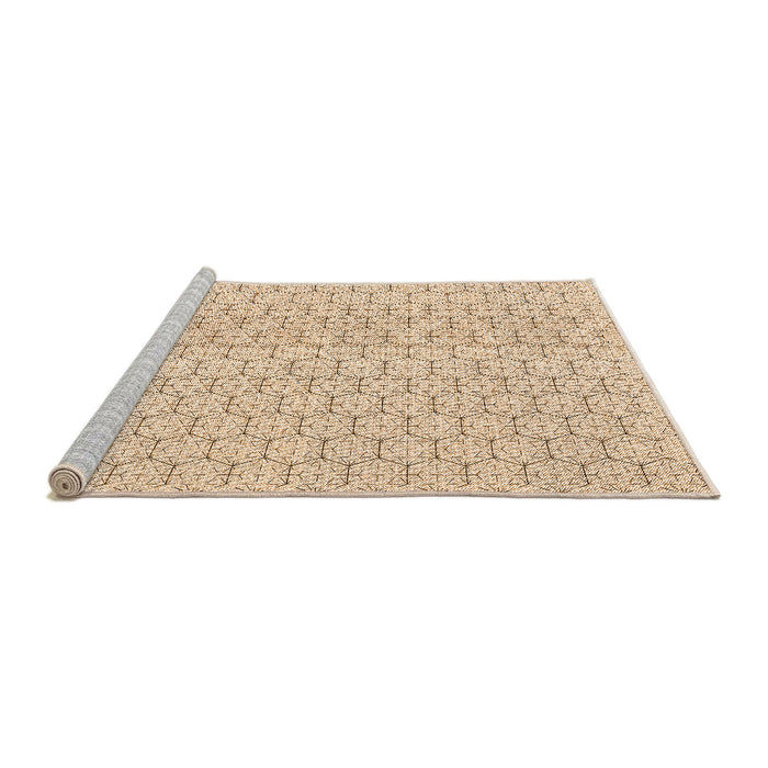 Sideview of Machine Washable Transitional Peru Brown Rug, wshpat1709org