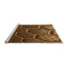 Sideview of Machine Washable Transitional Night Red Rug, wshpat1711org
