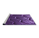 Sideview of Machine Washable Transitional Jasmine Purple Rug, wshpat1711pur